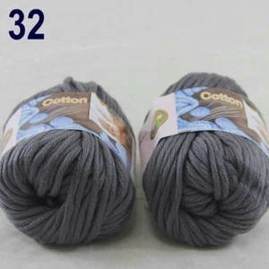 SALE soft 2 Balls X 50g Special Thick Worsted 100% Cotton HAND Knitting Yarn 32 - Bild 1 von 12