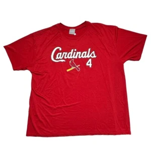 St Louis Cardinals Yadier Molina #4 Men's Majestic Shirt Adult Size 2XL - Picture 1 of 10