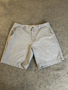 Johnston and Murphy Mens Shorts 36 Blue Chino Flat Front Cotton - Picture 1 of 10