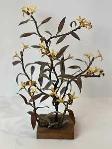 MCM Contemporary Art Metal & Enamel Tree Sculpture Decorated Tree Hing Woo Pang - Picture 1 of 17