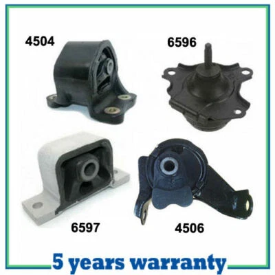 Montaje de motor M120 para 02-06 Honda CR-V 2,4 L con AT 4 PIEZAS 6597 6596 4504 4506 Foto 1 de 4