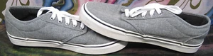 VANS "Off The Wall" 751505 Men's Skate Shoes Sneakers Gray Lace Up Low Size 7.5 - Picture 1 of 5