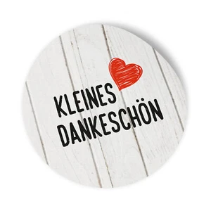itenga 24x Sticker Aufkleber Kleines Dankeschön Holz Gastgeschenk Deko 2,5 cm - Bild 1 von 2