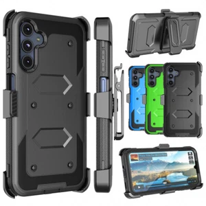 For Samsung Galaxy A16/A36 Phone Case + Screen Protector Holster Belt Clip Cover - Picture 1 of 24