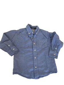 Children's Place Button Down Boy's size XS 4 chambrey blue sturdy warm - Picture 1 of 5