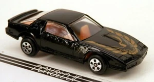 Vintage Soma 1982-84 Pontiac Firebird SE Black Gold Bird 1/64 Scale Diecast Car - Picture 1 of 2