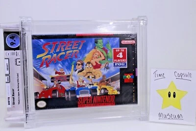 Street Racer New Super Nintendo SNES Factory Sealed VGA WATA Grade 9.4 A TOP POP - Image 1 of 3
