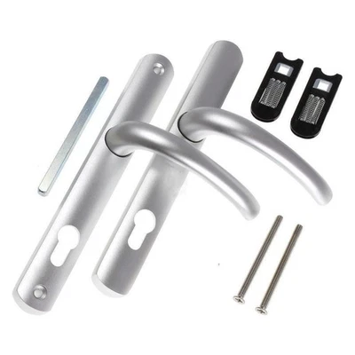 Yale Door Handle Standard Security for PVCu Doors 92 mm/215 mm Polished Chrome - Image 1 of 4