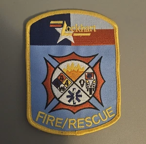 Lockhart Fire - Rescue, Texas (3,25" x 4,5" Größe) Feuerwehr Patch - Bild 1 von 1