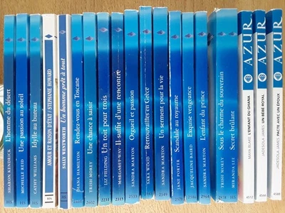 lot de 19 livres harlequin collection azur bon état - Photo 1/2