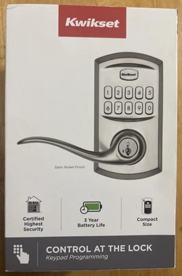 Teclado de 10 botones Kwikset SmartCode 917 (99170-001) - Níquel satinado... ¡Envío y devolución gratuitos! Foto 1 de 2