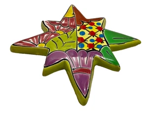 Octagram Talavera 8 Point Star Hope Protection Life Spiritual Rebirth NEW - Picture 1 of 3
