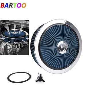 Limpiador de aire universal de rendimiento de plato profundo de 14 x 4 pulgadas, forma redonda para SBC BBC - Imagen 1 de 12