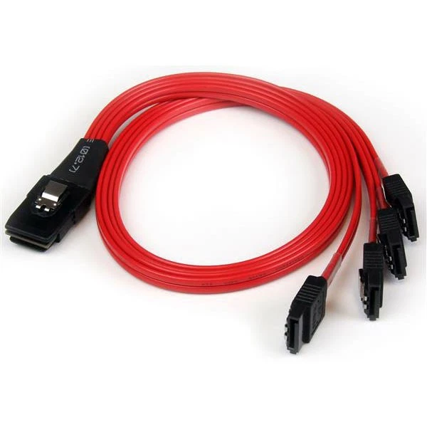 Startech SAS8087S4R50 500mm SAS Kabel - SFF-8087 Zu 4x Verriegelung SATA Reverse - Bild 1 von 1