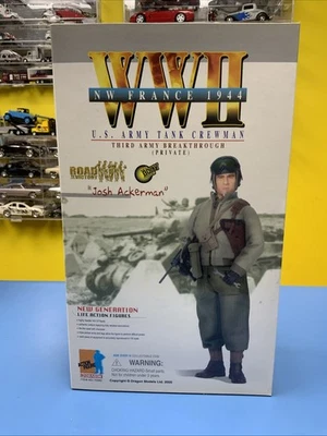 DRAGON WWII Josh Ackerman #70382 NUEVO US Army Tank Crewman 3er Army Breakthrough Foto 1 de 4