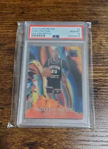 2012-13 Fleer Metal Retro Gary Payton Molten Metal 3D Lenticular PSA 10 Gem MINT - Picture 1 of 2