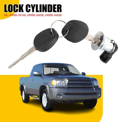 Fuel Gas Door Lock Cylinder & Keys For Toyota 1995-2004 Tacoma 2000-2003 Tundra - Image 1 of 4