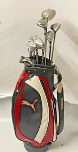 Taylormade/Nike Full set Driver, 3W, 4H, 7W, 4-SW Irons Stiff Flex Putter Bag - Picture 1 of 10