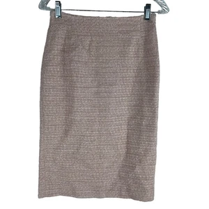 MaxMara Tweed Pencil Skirt Wool Blend Knee Length Women Size 4 - Picture 1 of 6