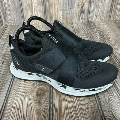 TIEM Slipstream Zapatos de Ciclismo para Mujer 7.5 Negro Geométrico Interior Ciclismo Tenis Foto 1 de 4