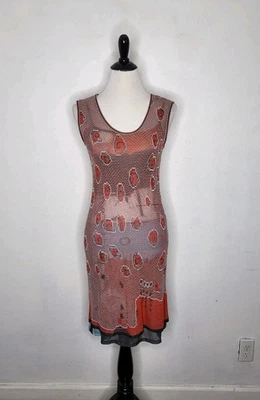 Vestido tejido a ganchillo AVENTURES DES TOILES para mujer talla 38 arte para usar multicolor  Foto 1 de 4