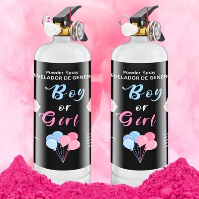Polvo de humo extintor de incendios Gender Reveal para ideas de fiesta de revelación de género 2... Foto 1 de 4