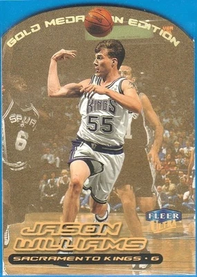 1999-00 Fleer Ultra Gold Medallion troquelado Jason "Chocolate Blanco" William Foto 1 de 2