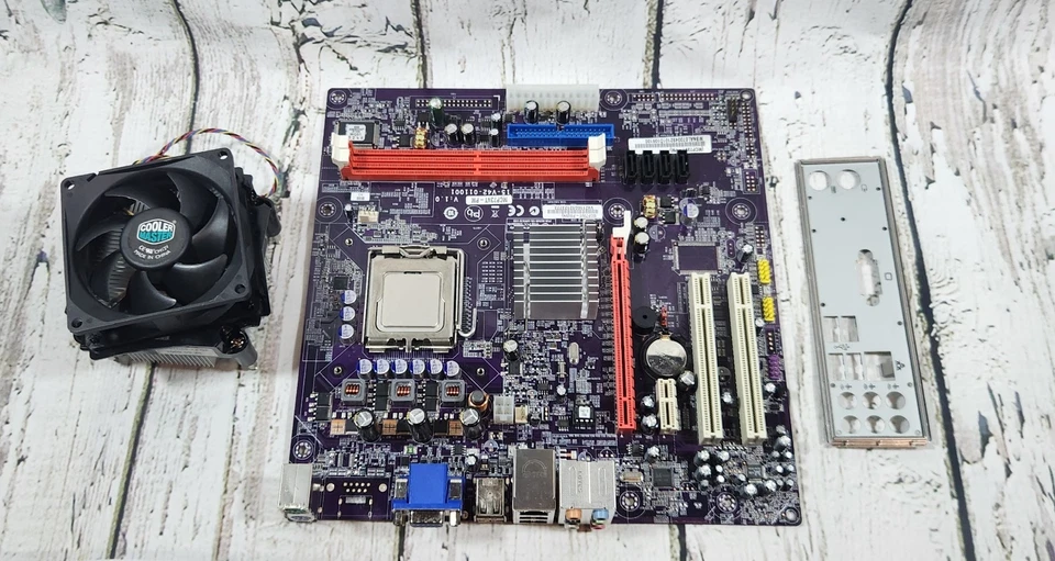 EMachines MCP73VT-PM VER:1.0 Socket 775 Motherboard With CPU Intel! Works! - Image 1 of 4