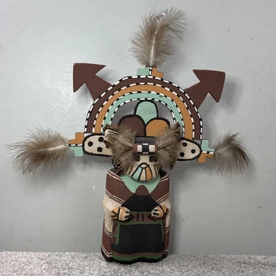 复古 Hopi Kachina Clifton Lomayaktewa 签名 12x12 — 第 1/4 张图片