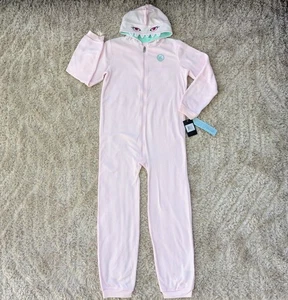 Hurley Einteiler Body Mädchen Gr. 14 Fleece Kapuze Full Zip rosa Einhorn NEU - Bild 1 von 19