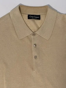 Polo Gran Sasso Uomo 2XL XXL Giallo Lino Lino Made in Italy - Foto 1 di 9