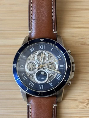 Orologio automatico uomo Fossil Grant Sport Luggage Brown Leather ME3140 5atm - Immagine 1 di 4