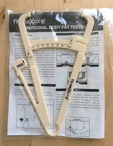 Body Fat Tester Skin Fold Caliper with Body Fat Chart For Body Fat Percentage - Picture 1 of 4