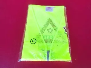 REFLEKTIERENDE GELBE SICHERHEITSWESTE XL Ritz Safety Republic Services Logo Reißverschluss PSA - Bild 1 von 2