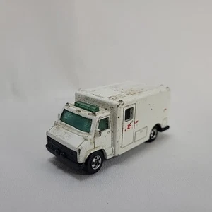 Hot Wheels American Ambulance Service Back Doors Open White Paramedic Toy 1988 - Picture 1 of 8