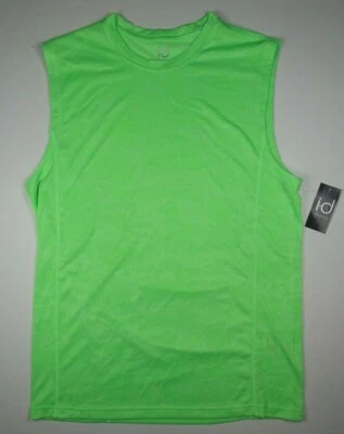 Camiseta sin mangas ID IDEOLOGÍA para hombre verde iguana camuflaje texturizado NUEVA pequeña S Foto 1 de 3