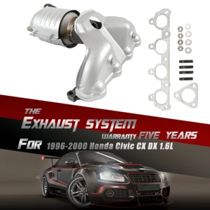 Exhaust Manifold Catalytic Converter 1996-2000 For Honda For Civic CX DX 1.6L - Picture 1 of 11
