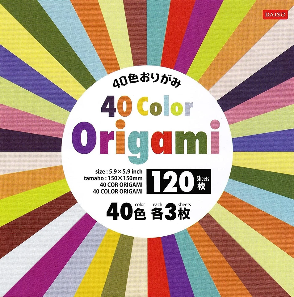 40 Color Origami 120 Sheets 10set Paper Crafts Scrapbooking