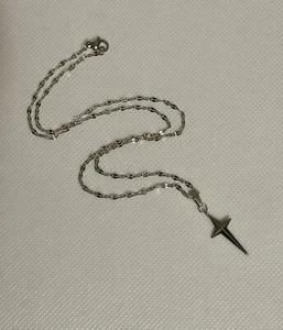 Nordstern Anhänger Edelstahl Halskette minimalistisch Halsband Schmuck Geschenke - Bild 1 von 8