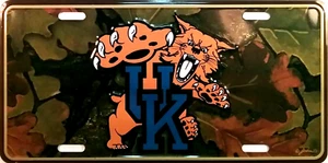 UK Kentucky Wildcats Nummernschild tarnfarben - Bild 1 von 10