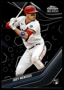 2023 Topps CHROME BLACK JOEY MENESES #91 RC NATIONALS - Picture 1 of 2