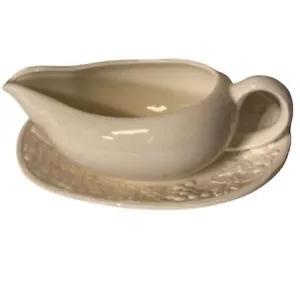 1960s Mid Century Gravy Boat with Saucer Grapes Made In Japan - Picture 1 of 9