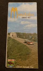 1966 1967 Manitoba Highway Map Canada - Picture 1 of 6