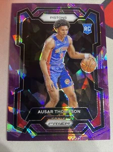 2023-24 Prizm Ausar Thompson Rookie RC Purple Ice /149 - Picture 1 of 2