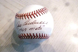 DON CARDWELL (1969 Mets) Signed National League Baseball -Guaranteed Authentic - Picture 1 of 2