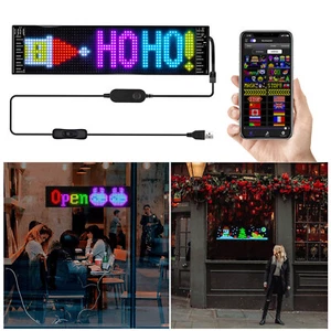 Ultra-thin Scree APP Bluetooth LED Display Screen Message Scrolling Sign Board - Picture 1 of 20