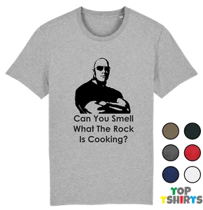 Can You Smell What The Rock Is Cooking? WWE Dwayne Johnson Wrestling WWF T-Shirt - Picture 1 of 2