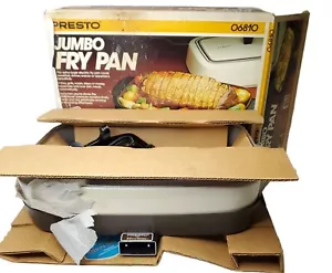 Sartén eléctrica Presto 15" Jumbo # 06821 beige almendra probada y funcionando - Imagen 1 de 18