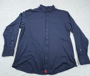UNTUCKit Shirt Mens Extra Large Blue Huber Performance Stretch Soft Casual - Picture 1 of 8