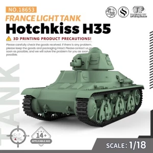 SSMODEL SS18653 1/18 Kit Modelo Militar Francia Hotchkiss H35 Tanque Ligero - Imagen 1 de 5